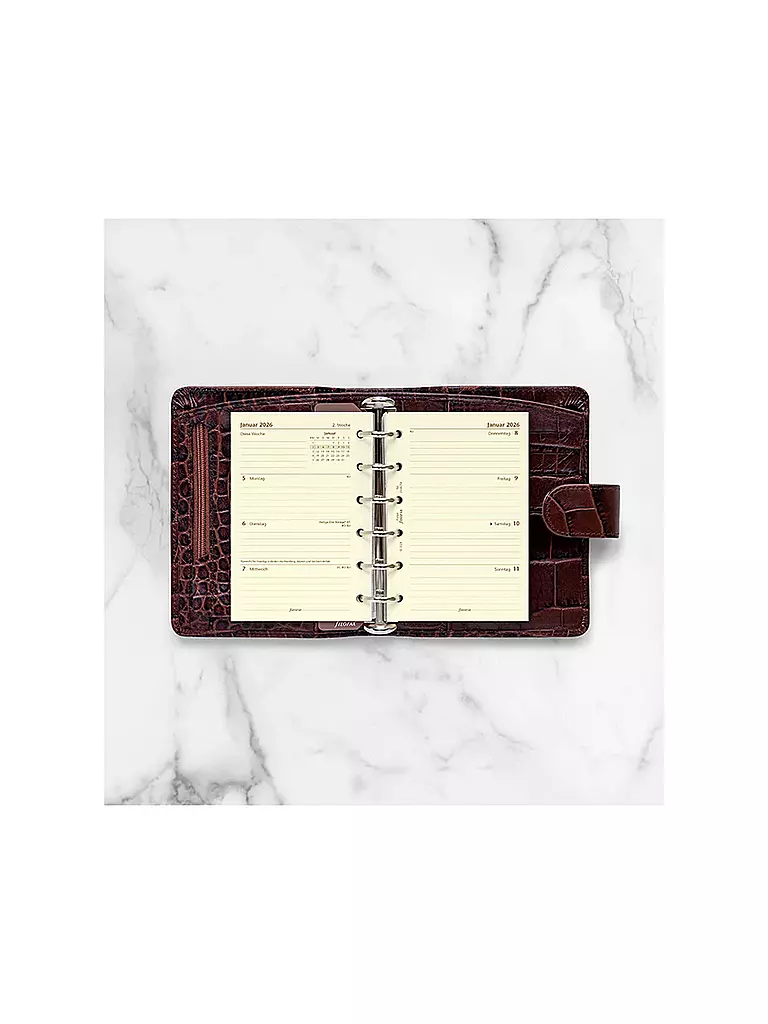 FILOFAX | Recambio de calendario Pocket Semana 2026 Alemán | 