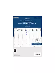 FILOFAX | Recambio de calendario semanal alemán A5 Multifit 2026 | Blanco
