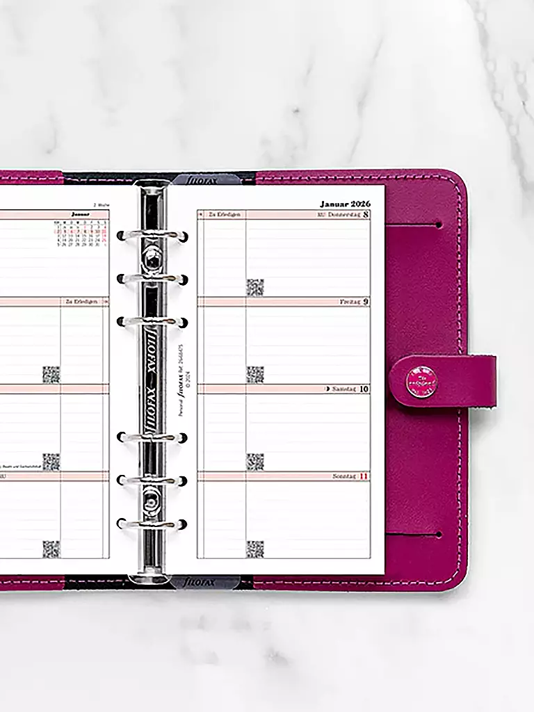 FILOFAX | Recambio de calendario semanal en alemán Personal 2026 | 