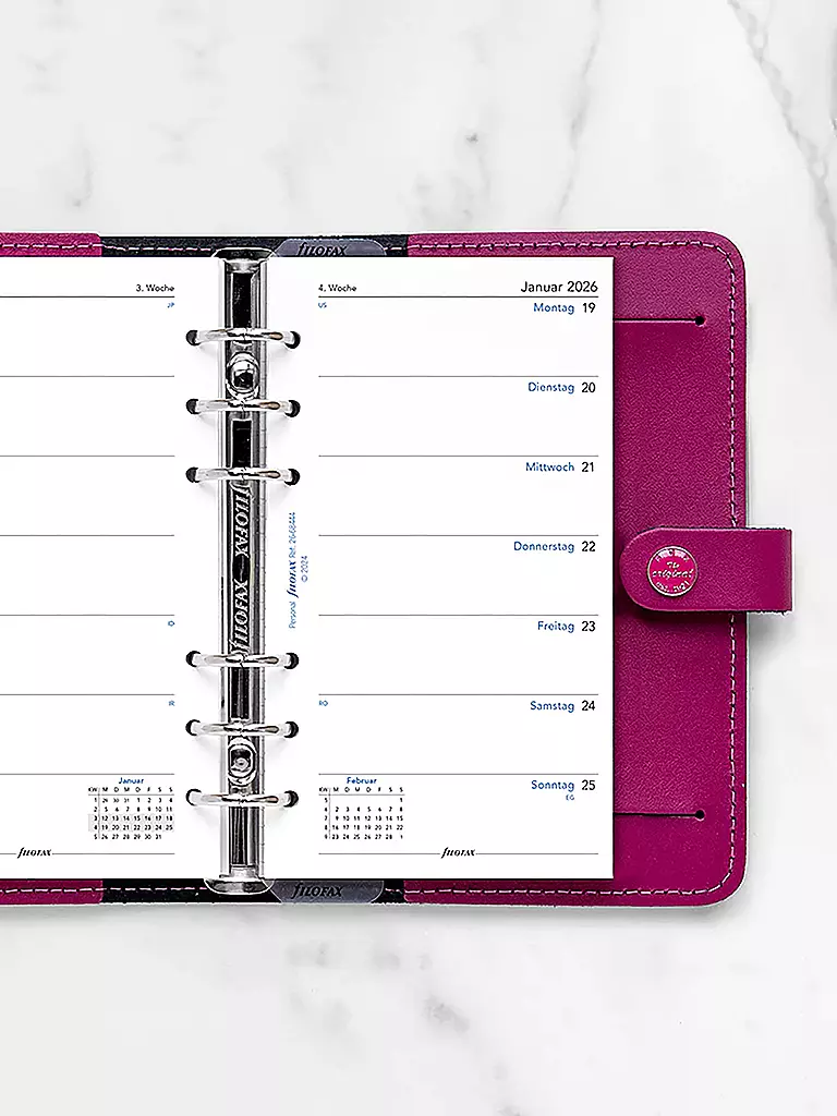 FILOFAX | Recambio de calendario semanal en alemán Personal 2026 | 