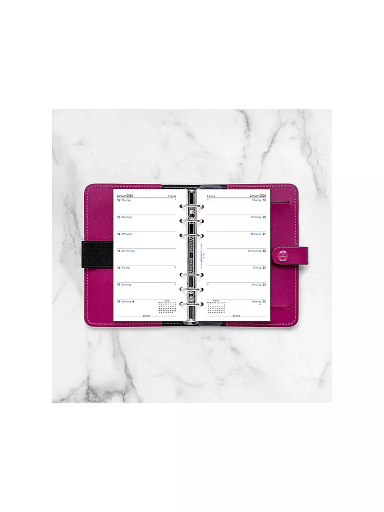 FILOFAX | Recambio de calendario semanal en alemán Personal 2026 | 