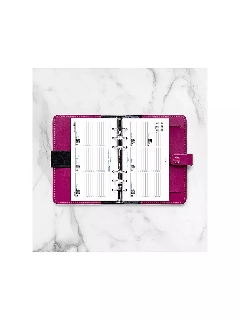 FILOFAX | Recambio de calendario semanal en alemán Personal 2026 | Blanco