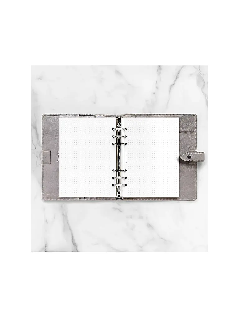 FILOFAX | Recambio de hojas punteadas para diario A5 | Blanco