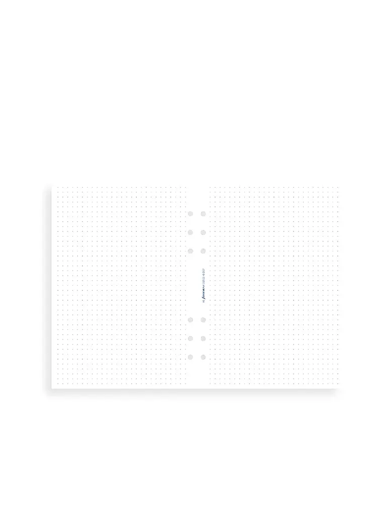 FILOFAX | Recambio de hojas punteadas para diario A5 | Blanco