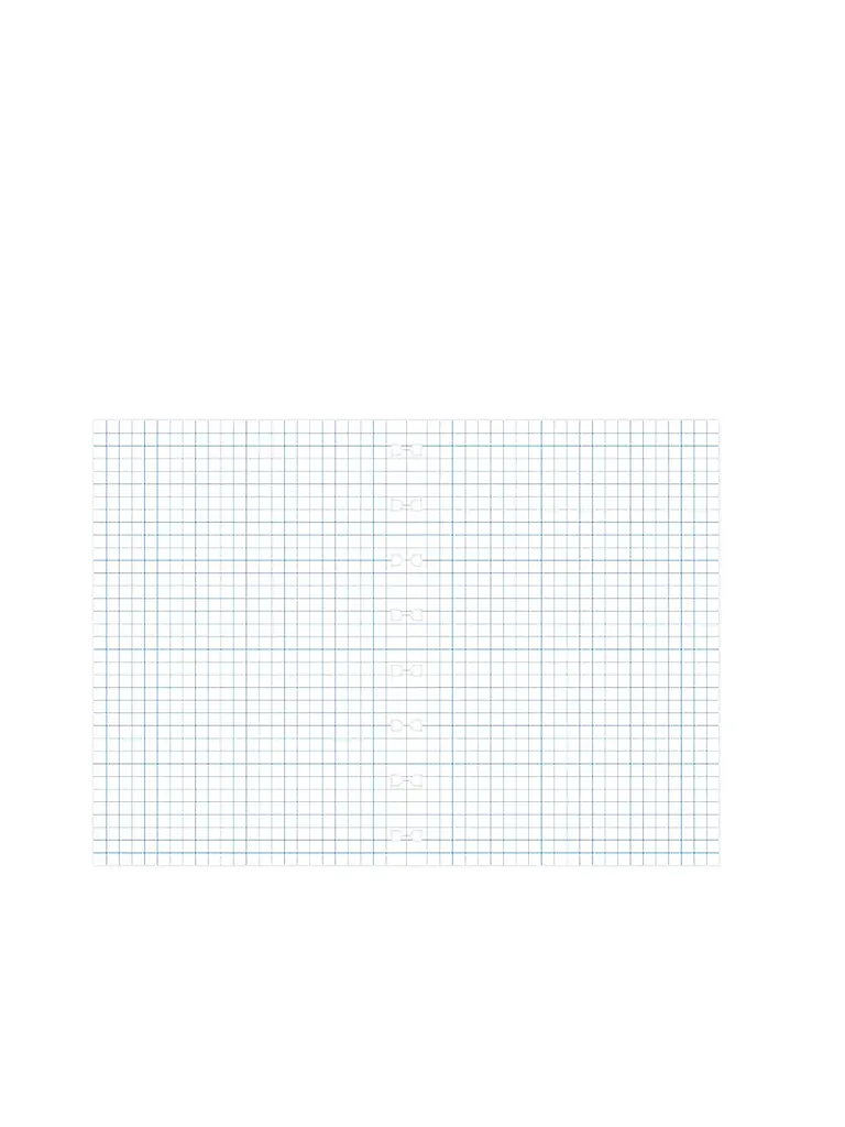 FILOFAX | Recambios de hojas cuadriculadas para cuaderno Filofax A5 | Blanco