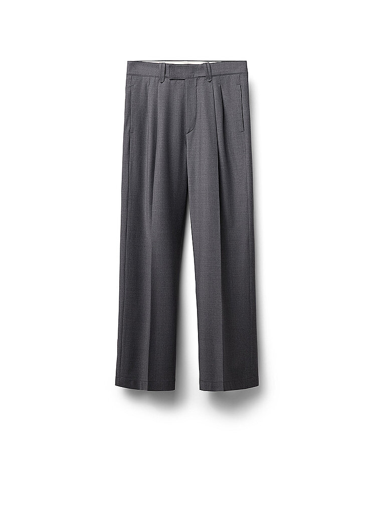 Final Draft Chino Wide Leg 800 gris