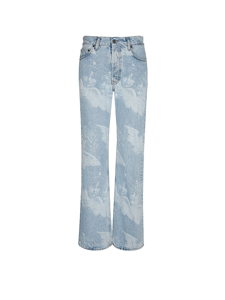 FIORUCCI Jeans de corte recto azul claro