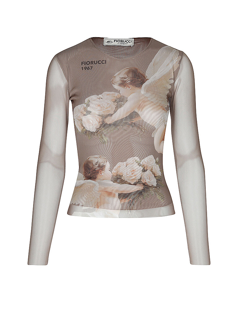 Fiorucci Camiseta de manga larga beige