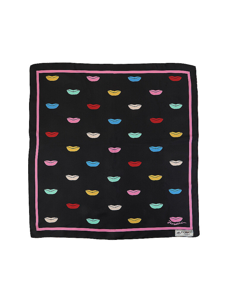 Fiorucci Pañuelo de seda negro