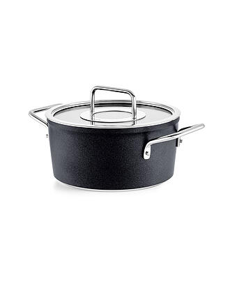 FISSLER | Olla con tapa de cristal ADAM0ANT 20cm/2,7l Antiadherente/Negro