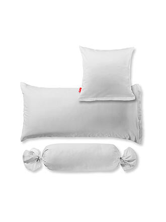FLEURESSE | Funda de almohada de satén Royal Uni, paquete de 2, 70x90 cm, plata