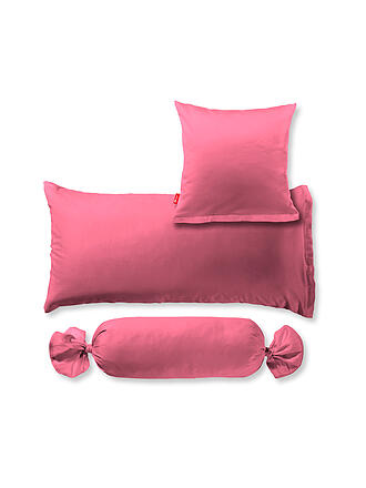 FLEURESSE | Funda de almohada de satén Royal Uni, paquete de 2, 40x80cm, coral