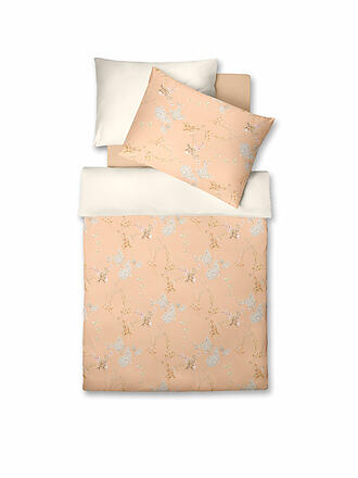 FLEURESSE | Ropa de cama de satén BED ART 70x90cm/140x200cm Melocotón