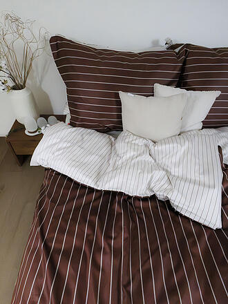 FLEURESSE | Ropa de cama de satén MODERN CLASSIC 70x90cm/140x220cm Hazel Dust