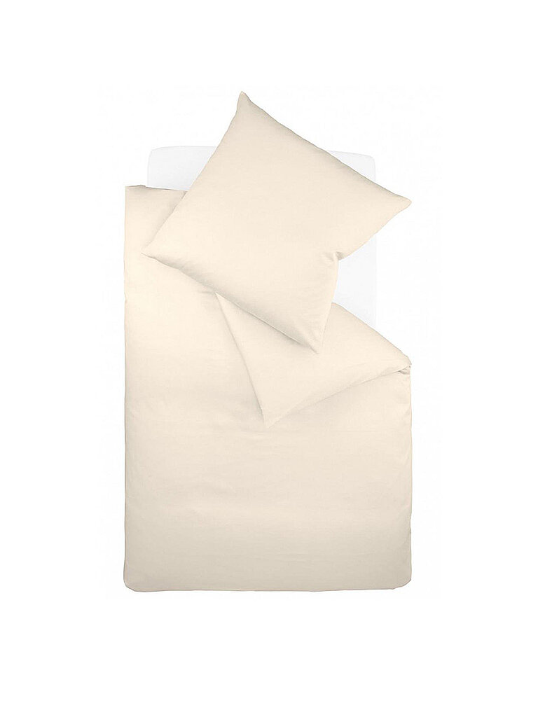 FLEURESSE Satin Bettwäsche Royal 70x90cm / 140x220cm crema