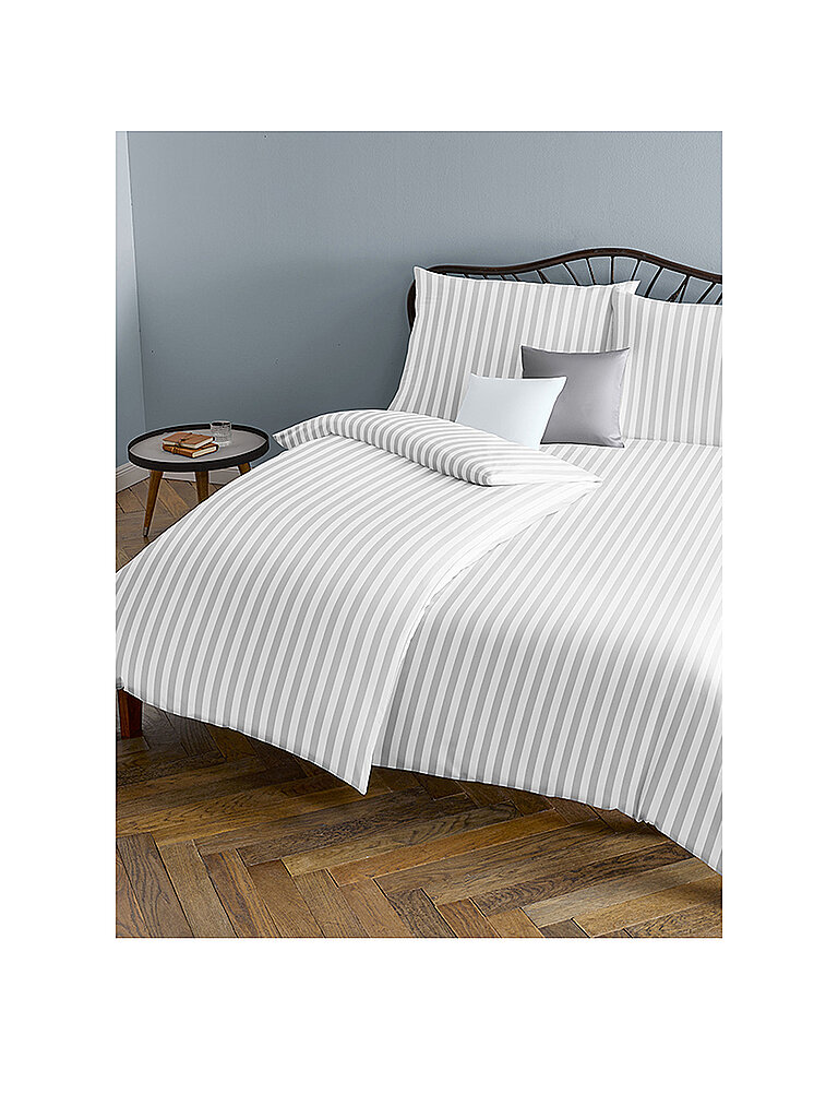 FLEURESSE Ropa de cama de damasco Melk 2x 70x90cm / 200x200cm Blanco blanco