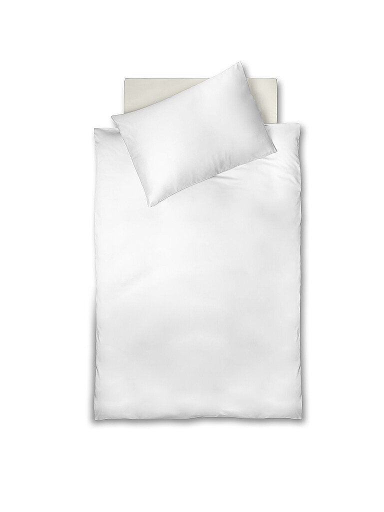 FLEURESSE Satin Bettwäsche ROYAL UNI 2x 70x90cm/200x200cm Blanco blanco