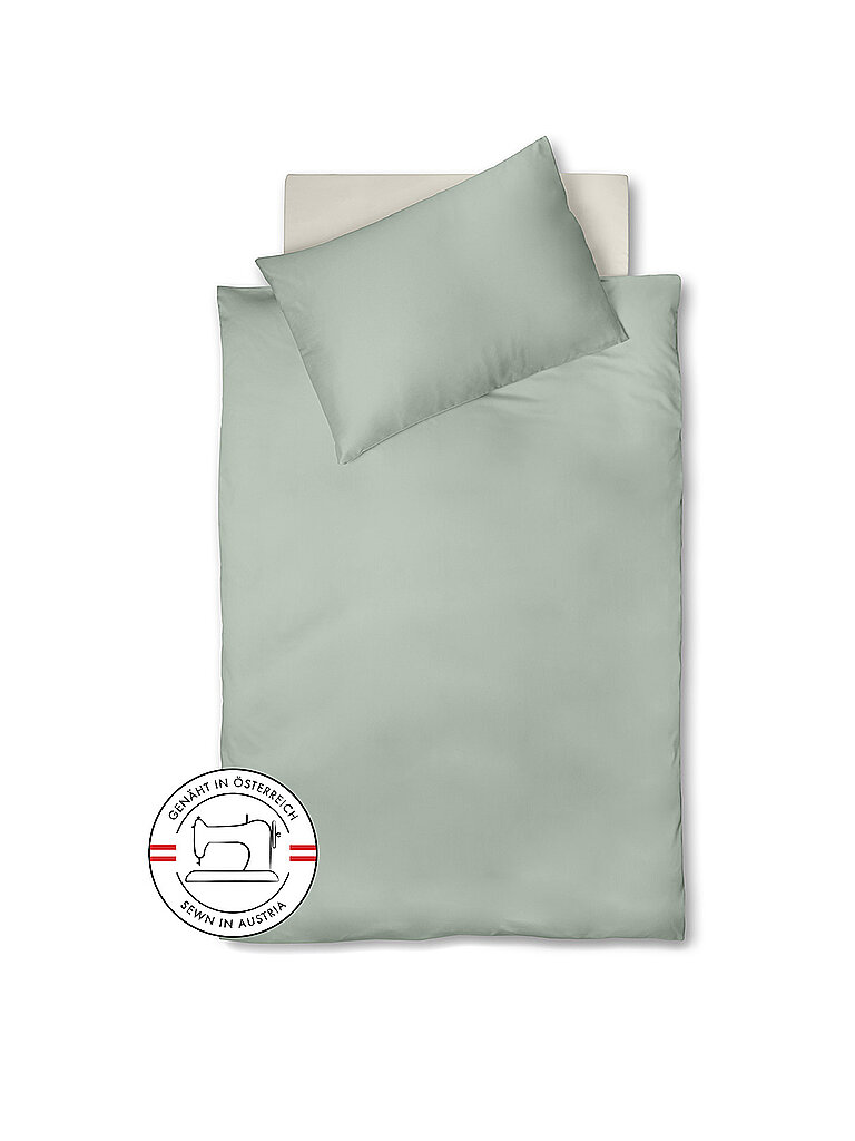 FLEURESSE Satin Bettwäsche Royal Uni 140x220cm Olive oliva