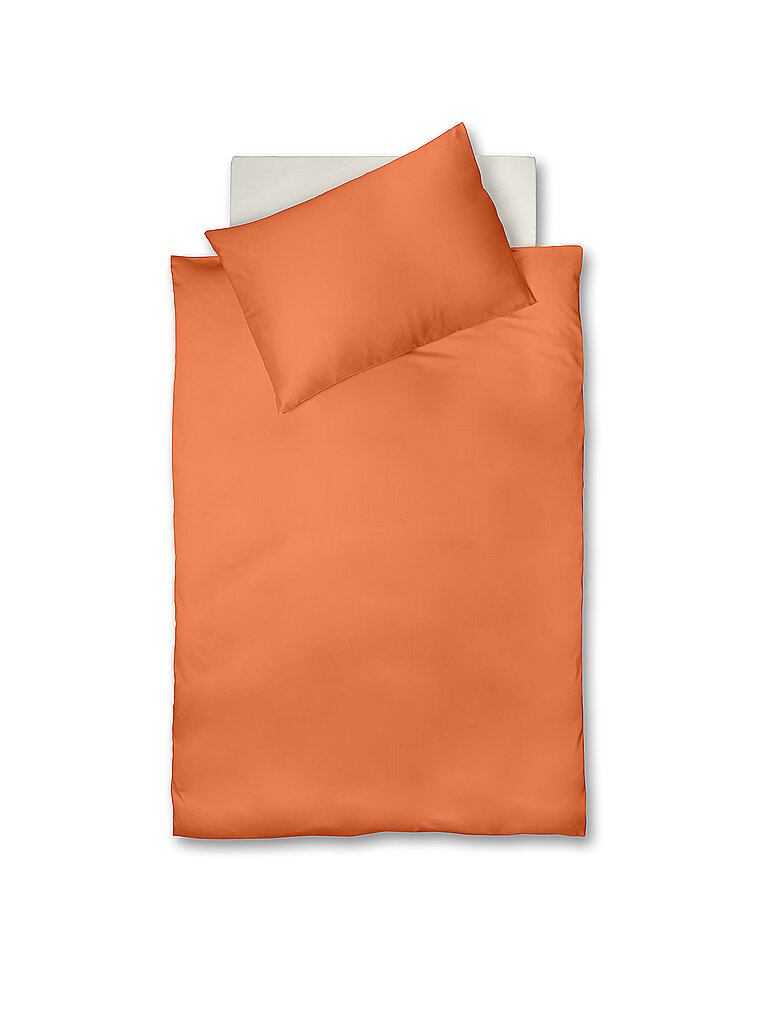 FLEURESSE Satin Bettwäsche ROYAL UNI 70x90cm / 140x200cm Naranja naranja