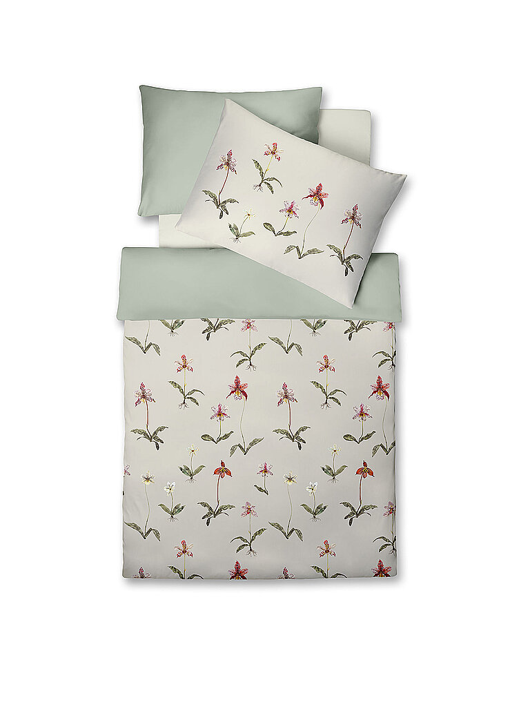 Ropa de cama de satén BED ART 70x90cm / 140x200cm verde