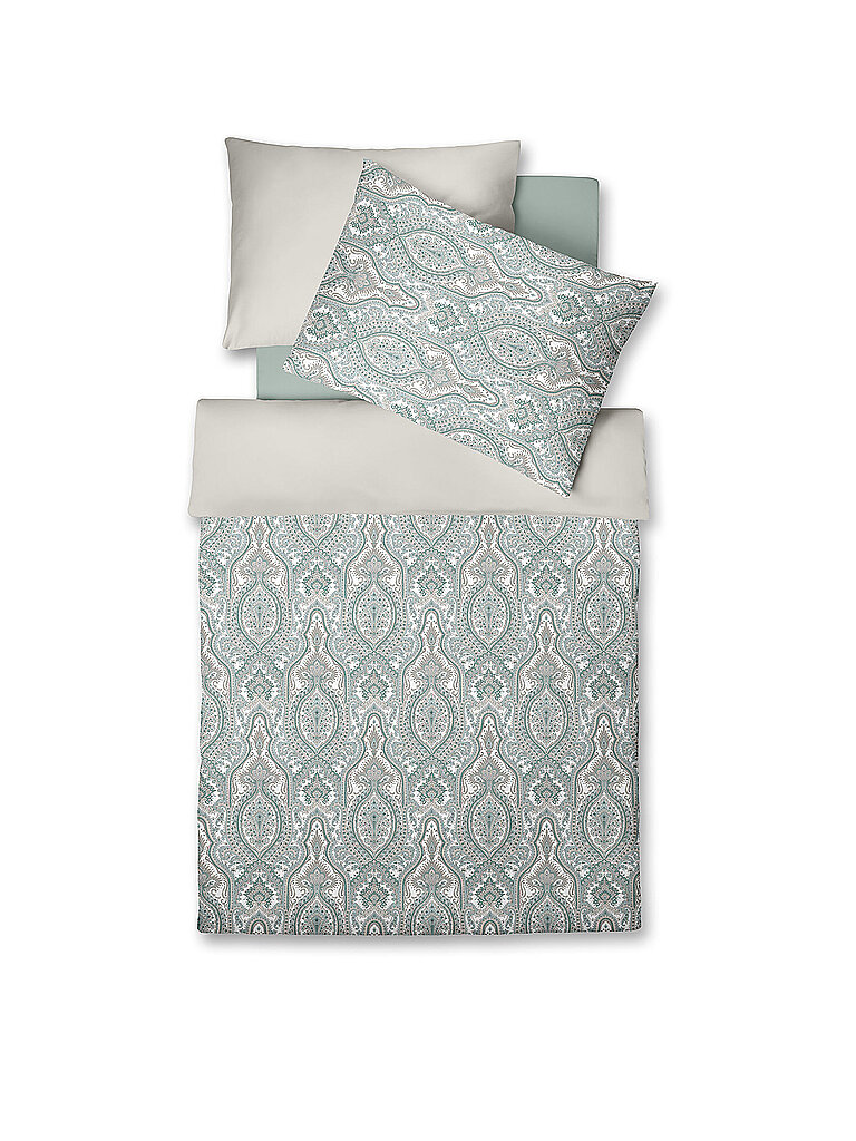 Ropa de cama de satén CLASSIC B 70x90cm/140x200cm Aqua verde