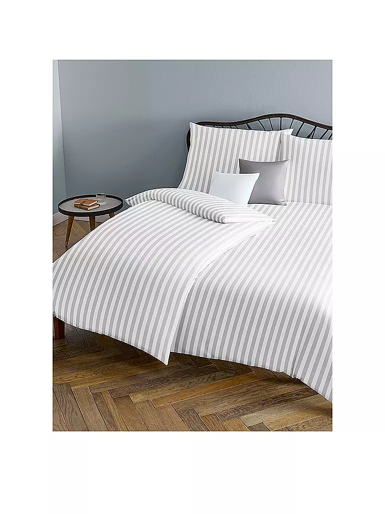 FLEURESSE | Damasco Juego de cama Melk 70x90cm / 140x220cm Blanco | Blanco