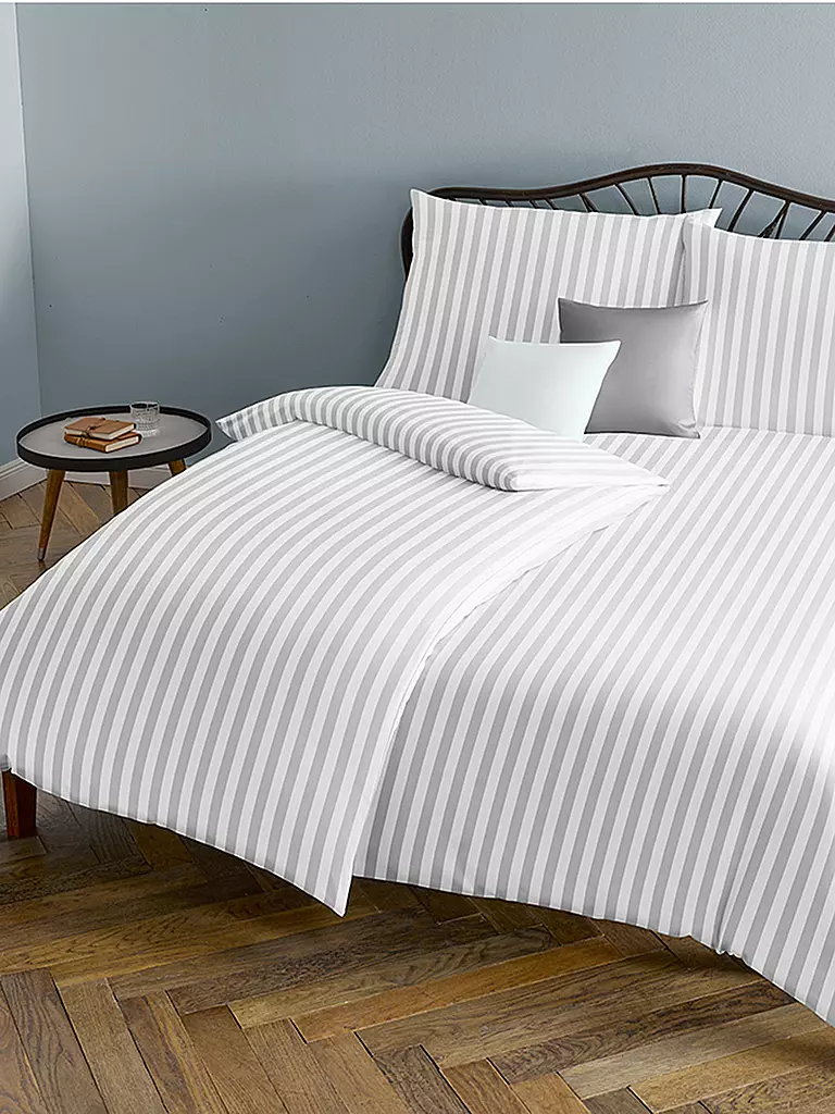 FLEURESSE | Damasco Ropa de cama Melk 70x90cm / 140x200cm Blanco | Blanco