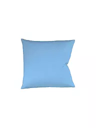 FLEURESSE | Funda de almohada de satén Royal Uni, juego de 2, 40x40 cm, coral | Azul claro