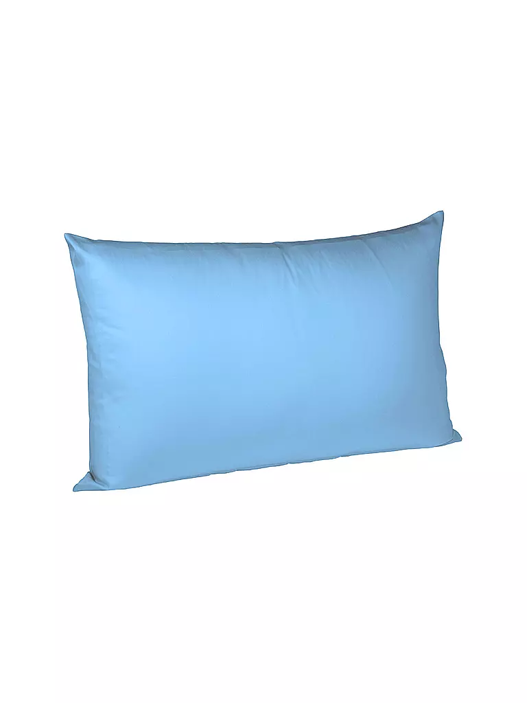 FLEURESSE | Funda de almohada de satén Royal Uni, juego de 2, 40x60cm, azul | Azul claro