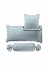 FLEURESSE | Funda de almohada de satén "Royal Uni" 2 unidades 70x90cm (Beige) | Azul claro