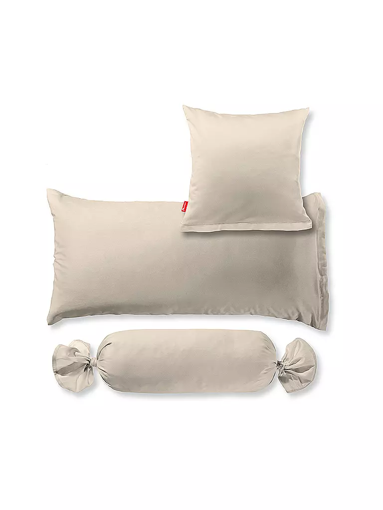 FLEURESSE | Funda de almohada de satén Royal Uni 2x 40x40cm Arena | Beige