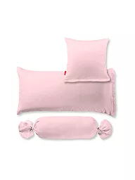 FLEURESSE | Funda de almohada de satén Royal Uni, juego de 2, 40x40 cm, coral | Rosa