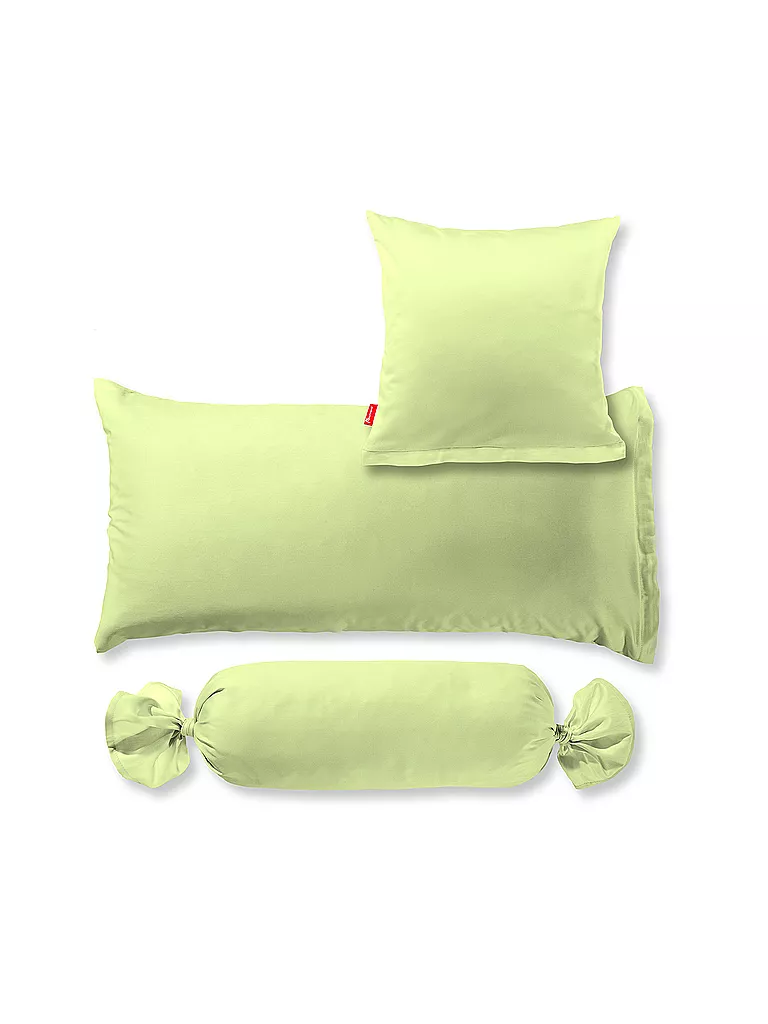 FLEURESSE | Funda de almohada de satén Royal Uni 2x 40x40cm Verde claro | Verde claro