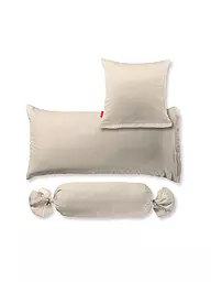 FLEURESSE | Funda de almohada de satén "Royal Uni" 2 unidades 40x60cm (Negro) | Beige