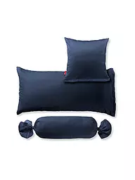 FLEURESSE | Funda de almohada de satén "Royal Uni" 2 unidades 40x60cm (Negro) | Azul oscuro