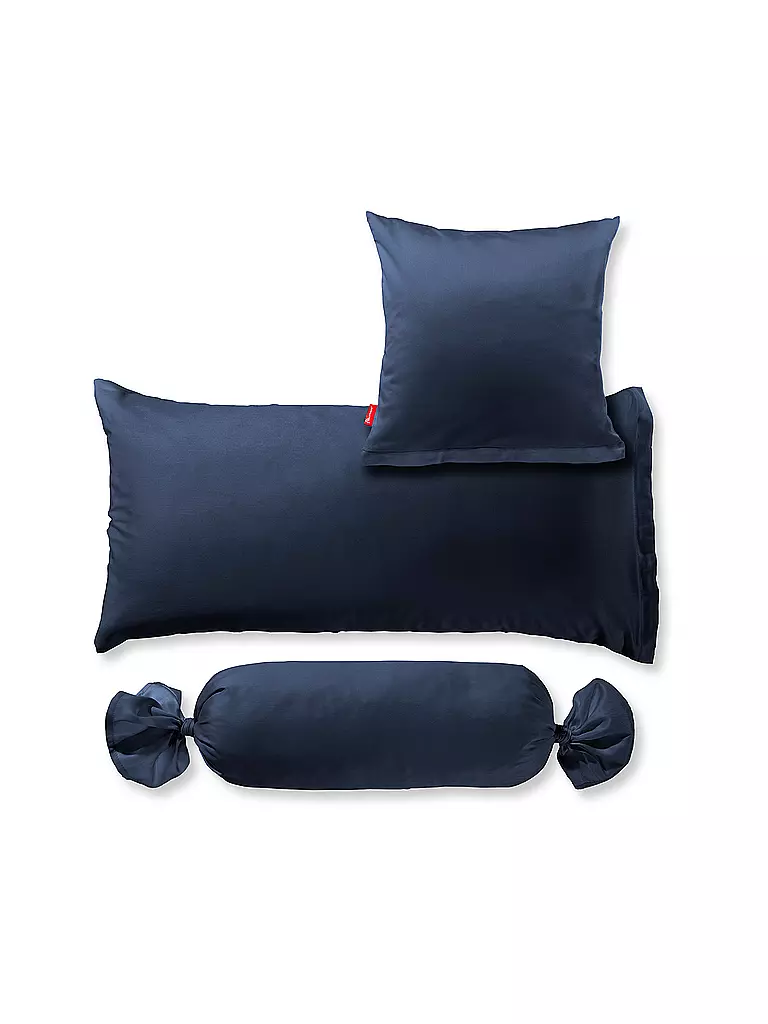 FLEURESSE | Funda de almohada de satén Royal Uni 2x 40x60cm Azul noche | Azul oscuro