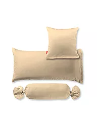 FLEURESSE | Funda de almohada de satén "Royal Uni" 2 unidades 40x60cm (Negro) | Beige