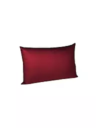 FLEURESSE | Funda de almohada de satén "Royal Uni" 2 unidades 40x60cm (Negro) | Rojo oscuro