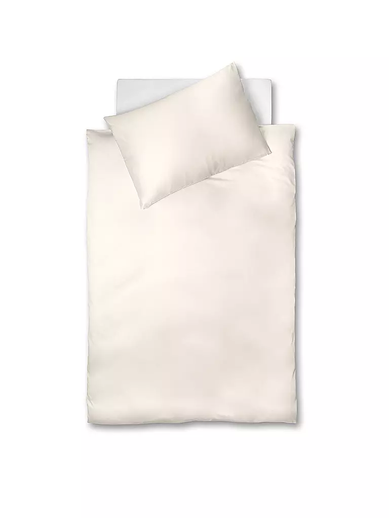 FLEURESSE | Juego de cama de punto interlock Jersey 70x90cm/140x200cm Crema | Crema