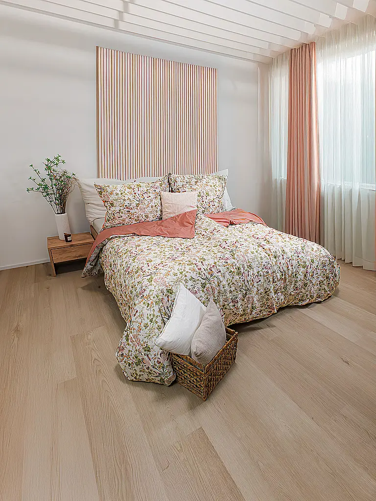 FLEURESSE | Juego de cama de satén 70x90cm/140x200cm MODERN GARDEN B Misty Rose | Baya