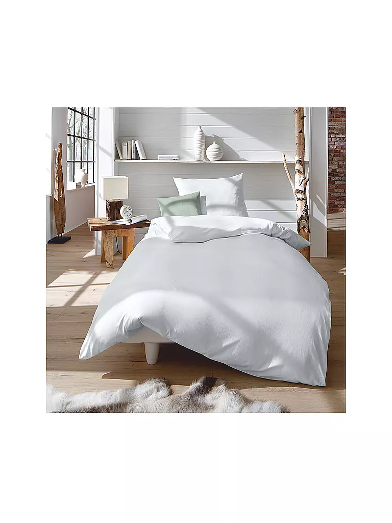 FLEURESSE | Juego de cama Interlock Jersey 70x90cm/140x200cm Plata | Plata