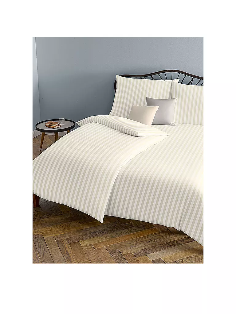 FLEURESSE | Ropa de cama de damasco Melk 70x90cm / 140x220cm Crema | Beige