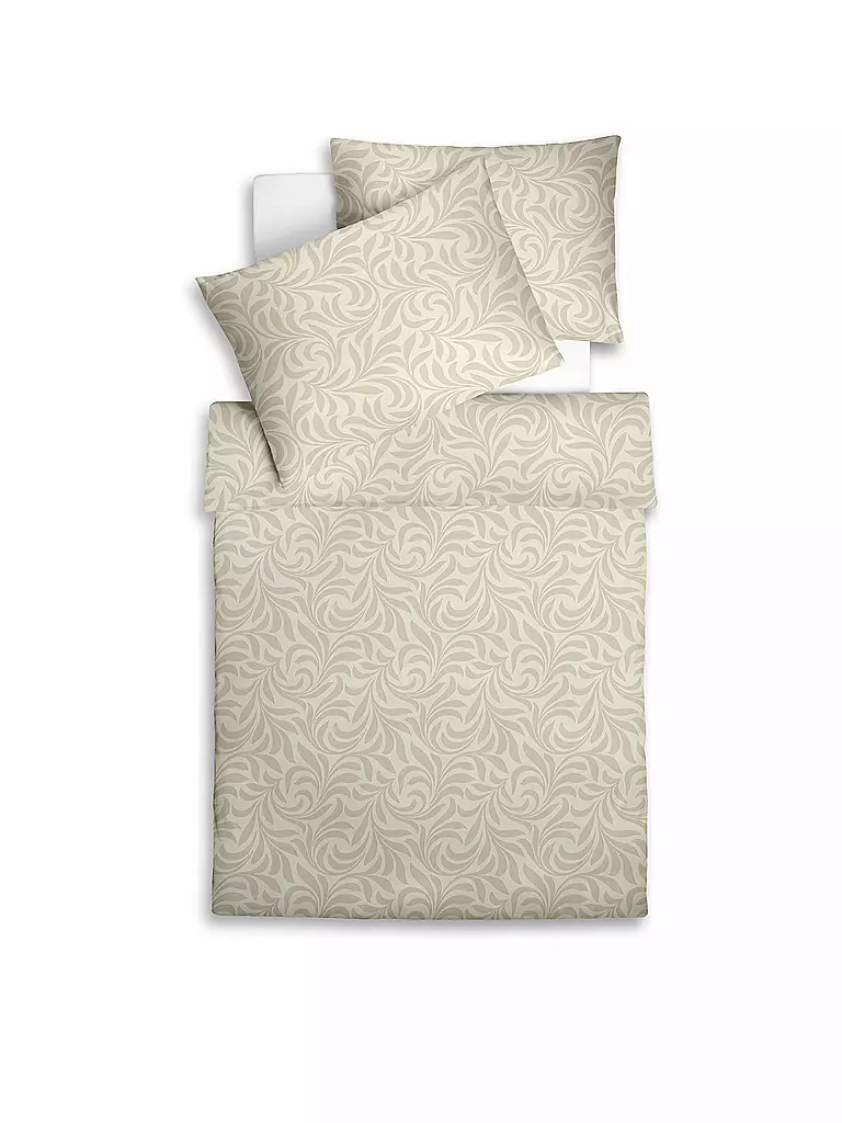 FLEURESSE | Ropa de cama de damasco Opal 70x90cm / 140x200cm | Crema