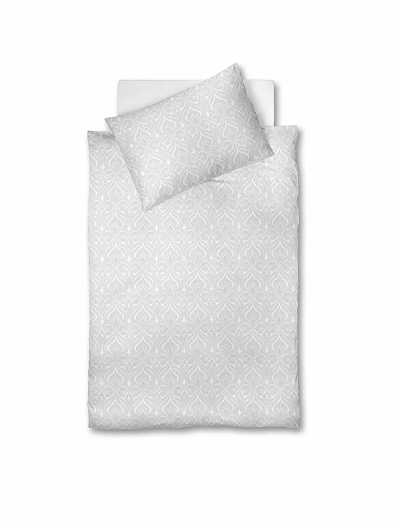 FLEURESSE | Ropa de cama de damasco Opal 70x90cm / 140x200cm | Blanco