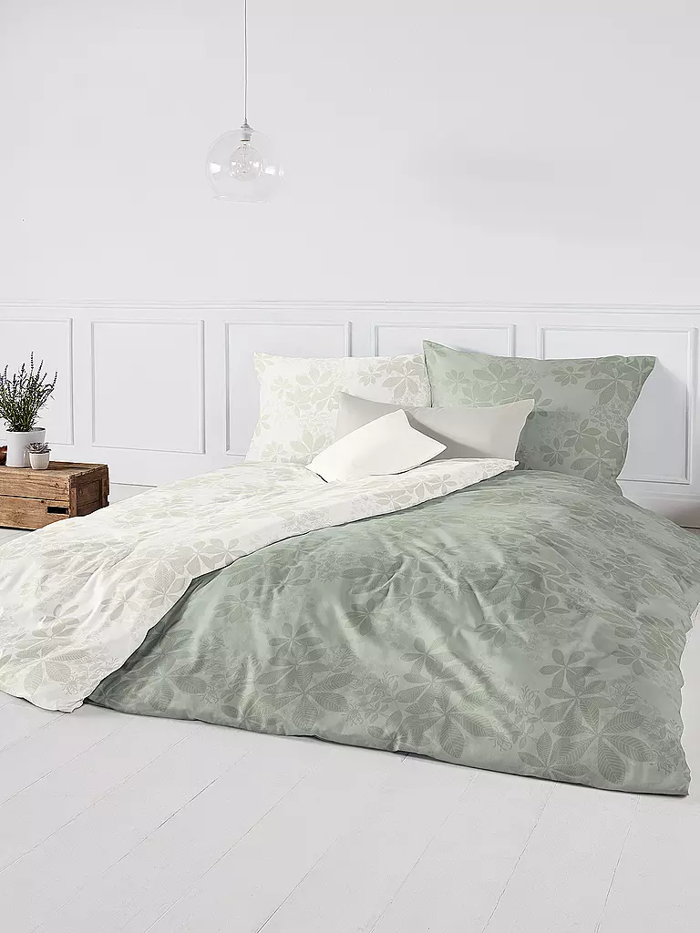 FLEURESSE | Ropa de cama de damasco OPAL 70x90cm/140x220cm Blanco | Blanco