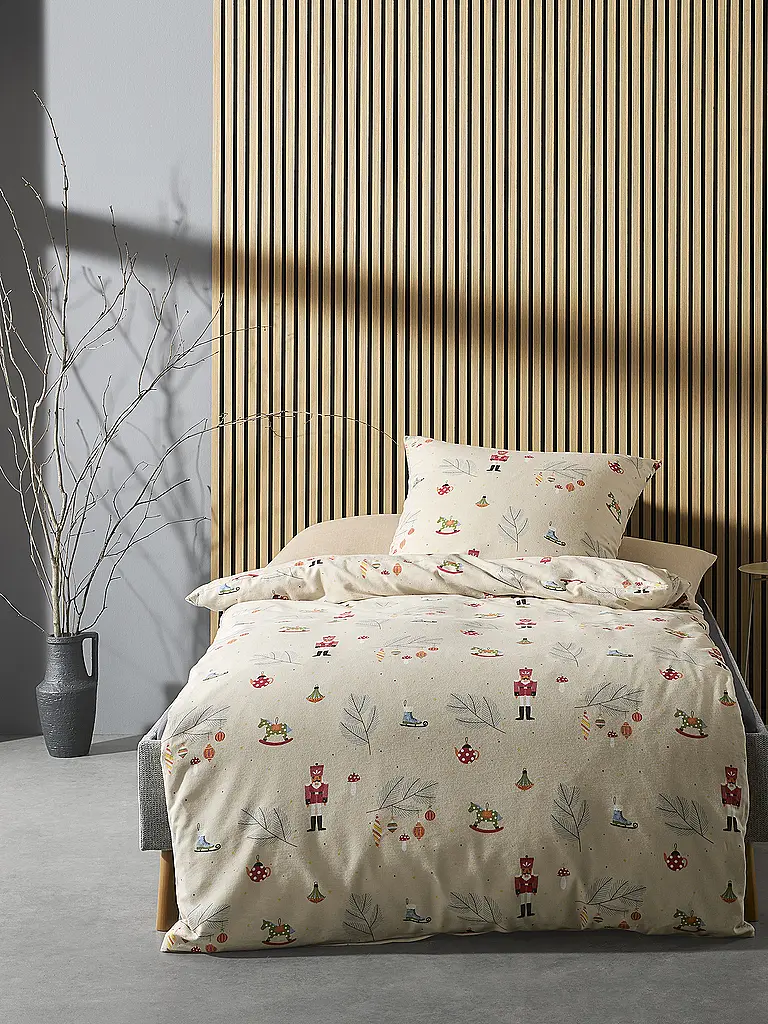 FLEURESSE | Ropa de cama de franela 70x90cm/140x200cm ASPEN Arena | Beige