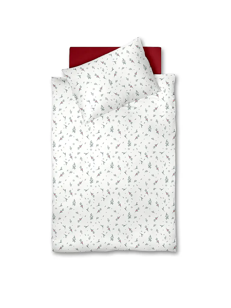 FLEURESSE | Ropa de cama de franela 70x90cm/140x200cm ASPEN Snow White | Crema