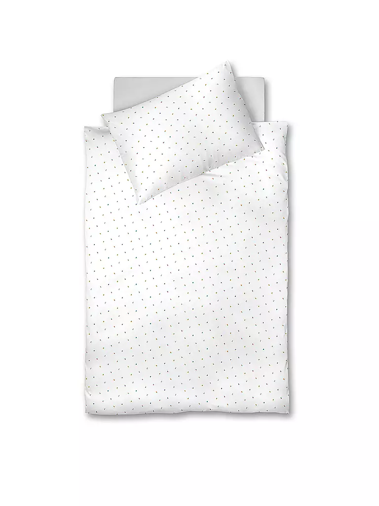 FLEURESSE | Ropa de cama de franela VELVET 70x90cm/140x200cm Enredaderas | Blanco