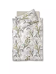 FLEURESSE | Ropa de cama de franela VELVET 70x90cm/140x200cm Kl Blümchen | Blanco