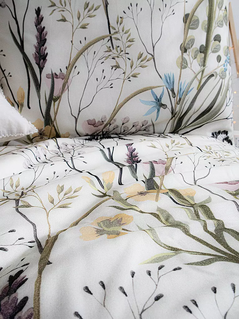 FLEURESSE | Ropa de cama de franela VELVET 70x90cm/140x200cm Kl Blümchen | 